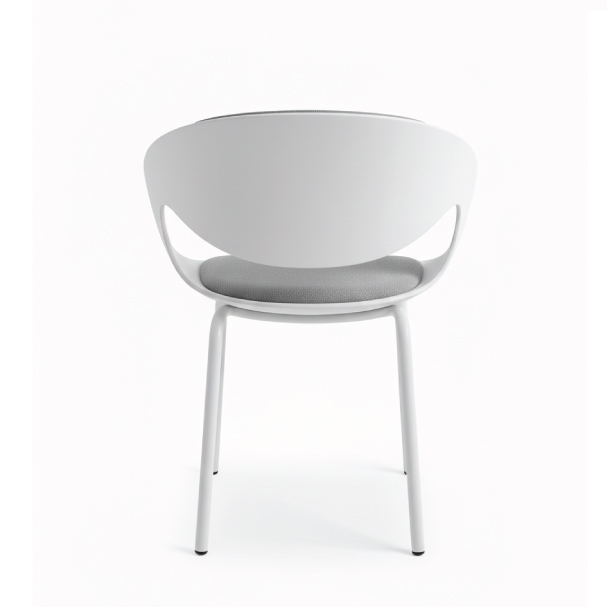 Jilphar Furniture Modern Molded White Chair JP1563B