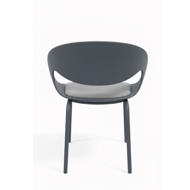 Jilphar Furniture Modern Molded Grey Chair JP1563C
