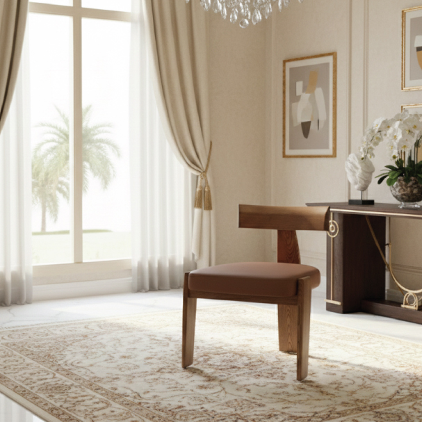 Jilphar Furniture Architectural Ash Wood Dining Chair JP1564