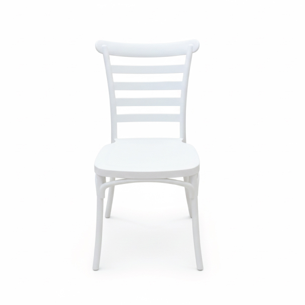 Jilphar Furniture Iconic White Ladderback Bistro Chair JP1570B