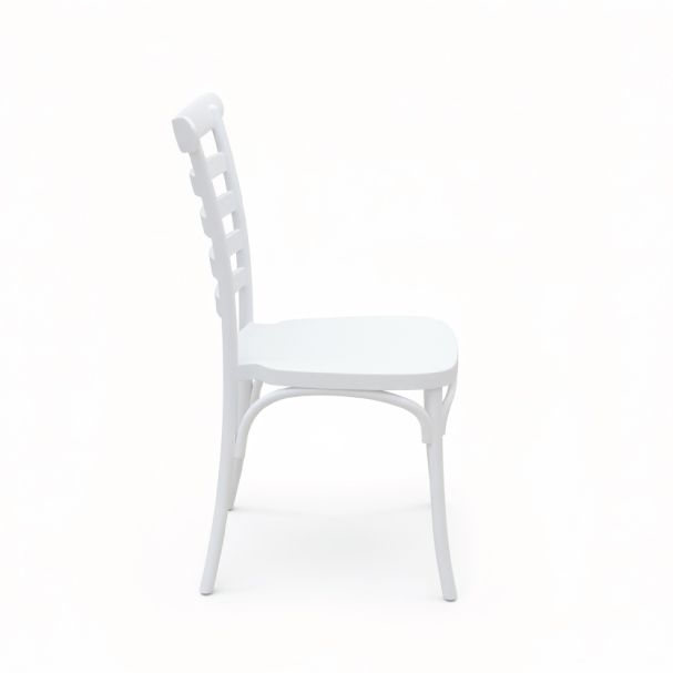 Jilphar Furniture Iconic White Ladderback Bistro Chair JP1570B