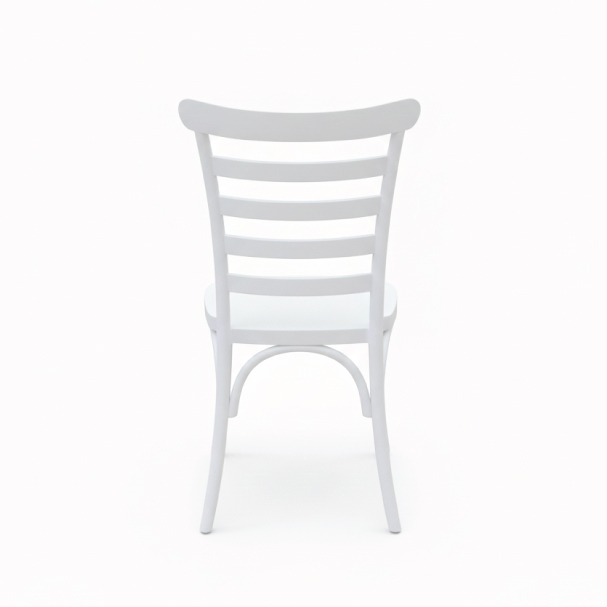 Jilphar Furniture Iconic White Ladderback Bistro Chair JP1570B