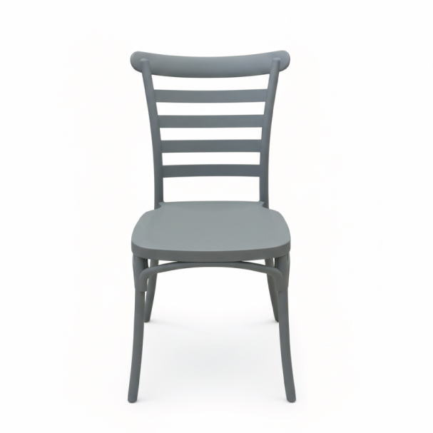 Jilphar Furniture Iconic Grey Ladderback Bistro Chair JP1570C
