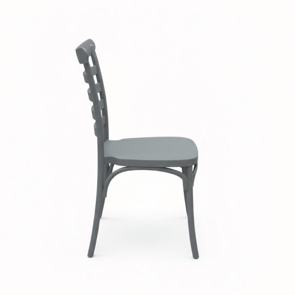 Jilphar Furniture Iconic Grey Ladderback Bistro Chair JP1570C