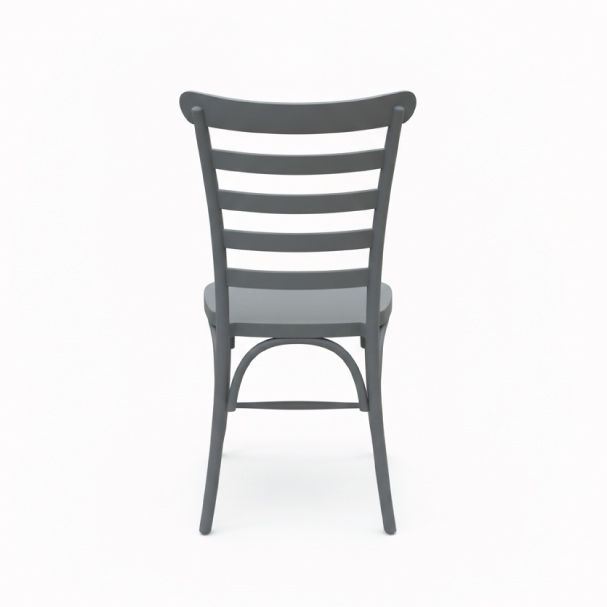 Jilphar Furniture Iconic Grey Ladderback Bistro Chair JP1570C