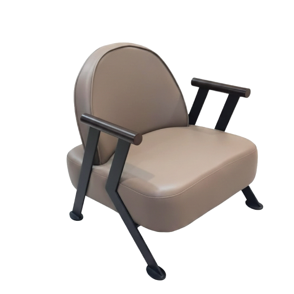 Jilphar Furniture Modern Industrial Armchair Light Brown JP1571B