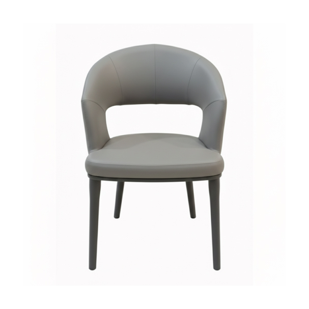 Jilphar Furniture Elegant Curved Leather Chair JP1576