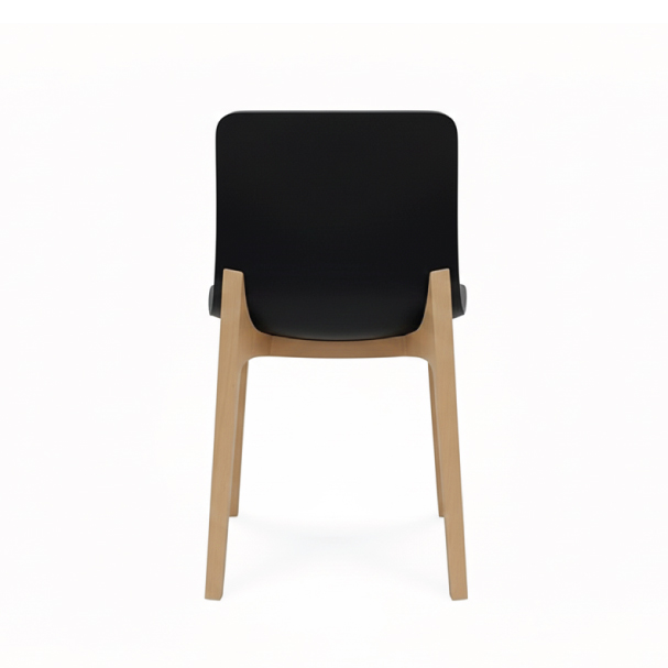 Jilphar Furniture Modern Black Chair with Wooden Legs JP1579A