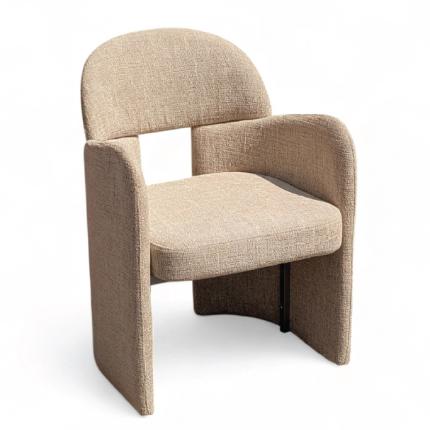 Jilphar Furniture Sculptural Silhouette Upholstered Dining Chair JP1582