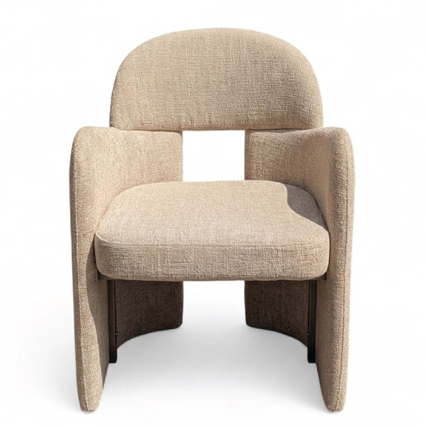 Jilphar Furniture Sculptural Silhouette Upholstered Dining Chair JP1582