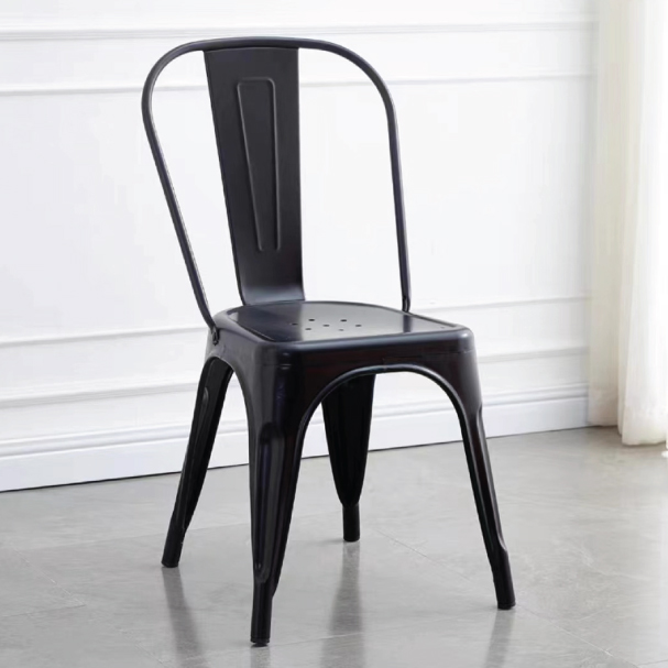 Jilphar Furniture Contemporary Black Plastic Chair JP1584B