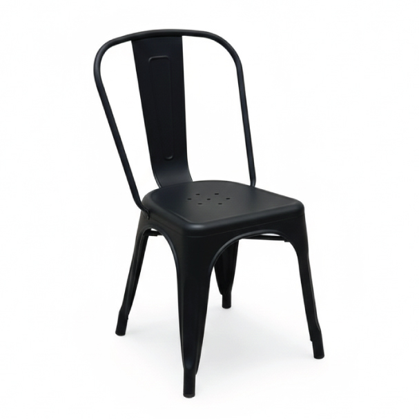 Jilphar Furniture Contemporary Black Plastic Chair JP1584B