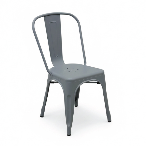 Jilphar Furniture Contemporary Grey Plastic Chair JP1584C