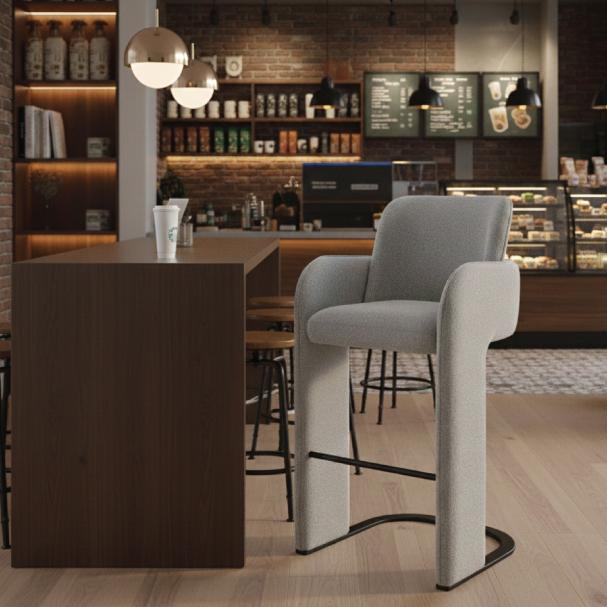 Jilphar Furniture Luxurious Sculptural Bar Chair JP1586