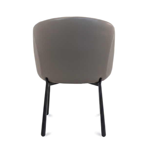 Jilphar Furniture The Luxe Barrel Coffee color Dining Chair JP1620B