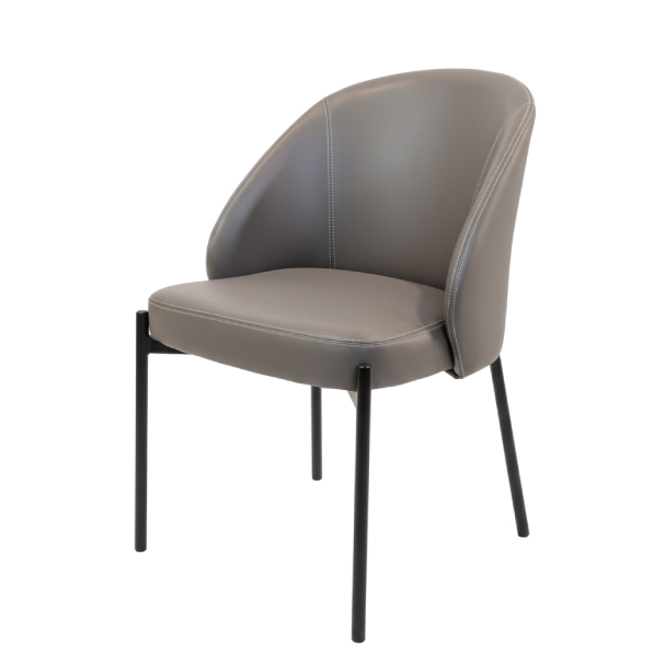 Jilphar Furniture The Tailored Onyx Barrel Coffee Color Chair JP1624B