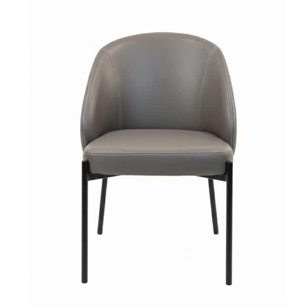 Jilphar Furniture The Tailored Onyx Barrel Coffee Color Chair JP1624B