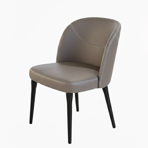 Jilphar Furniture Sleek Coffee Color Dining Chair with Contrast Stitching JP1626B