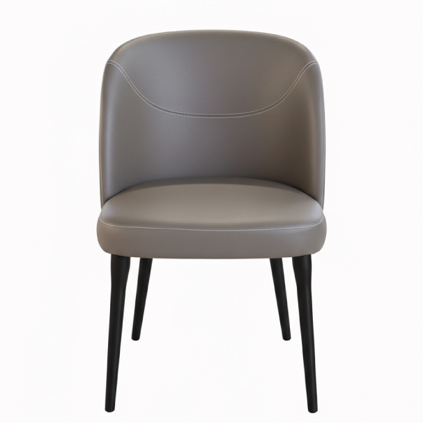 Jilphar Furniture Sleek Coffee Color Dining Chair with Contrast Stitching JP1626B