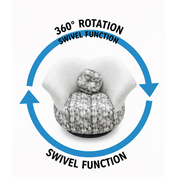 Jilphar Furniture Premium Swivel Customize Sofa Chair JP1636