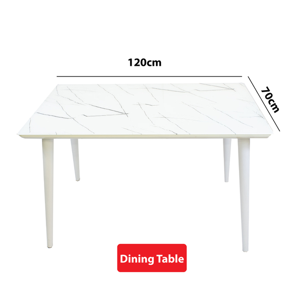 Jilphar Furniture Marble Sintered Stone Dining Table 120*70cm 