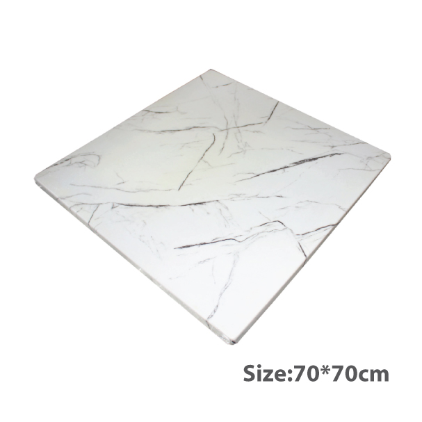 Jilphar Furniture Premium White Marble Table Top – 70x70 cm JP2160