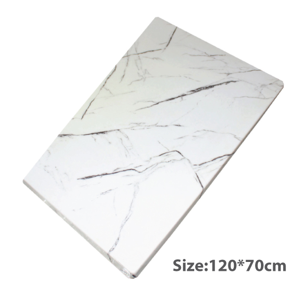 Jilphar Furniture Premium White Marble Table Top – 120x70 cm JP2162