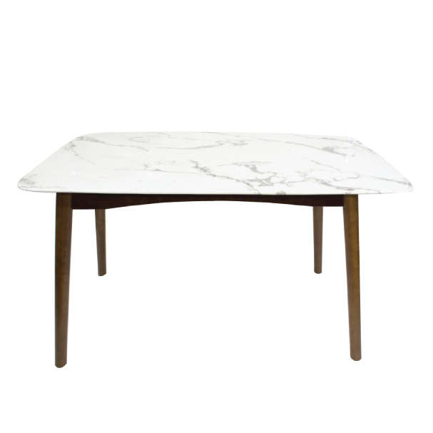 Jilphar Furniture Modern Marble Dining Table with Wooden Legs JP2191