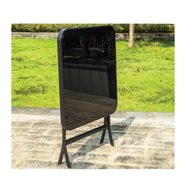 Jilphar Furniture Square Foldable Table with Glass Top JP2241