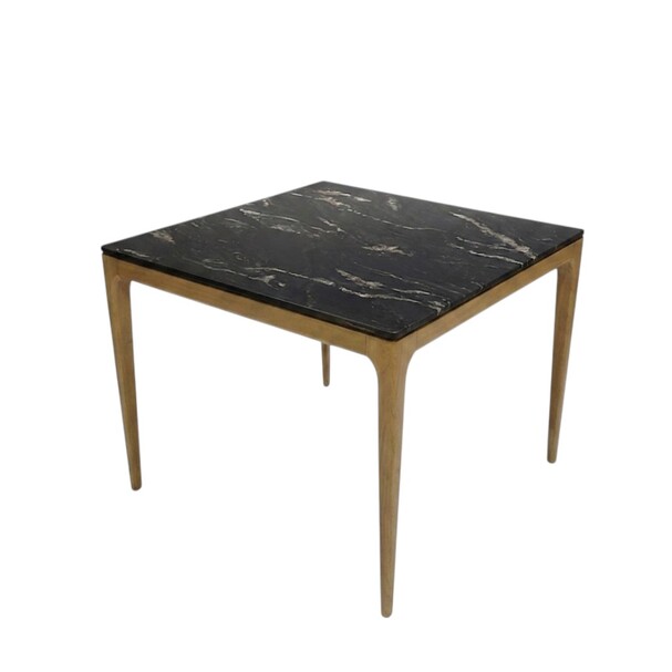 Jilphar Furniture 4 seater Dining Table with Black Texture Top (80*80*75cm) JP2362