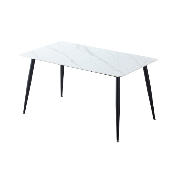 Jilphar Furniture Rectangular 140*80cm Sintered Stone  Dining Table with Metal Legs  JP2381B