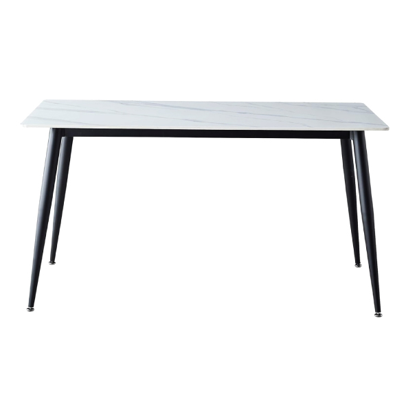 Jilphar Furniture Rectangular 140*80cm Sintered Stone  Dining Table with Metal Legs  JP2381B