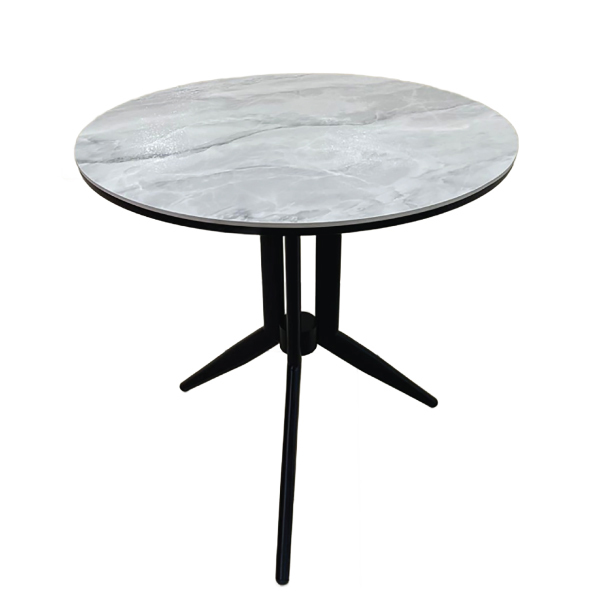 Jilphar Furniture 80Dia Round Dining Table with Metal Legs JP2457A