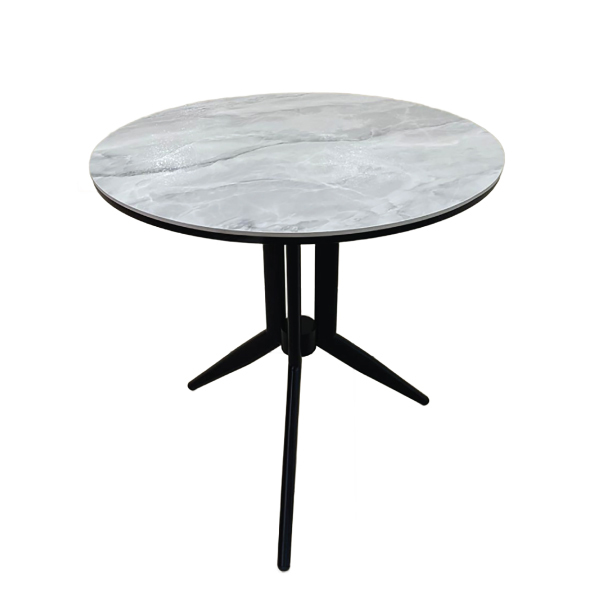 Jilphar Furniture 70Dia Round Dining Table with Metal Legs JP2457B