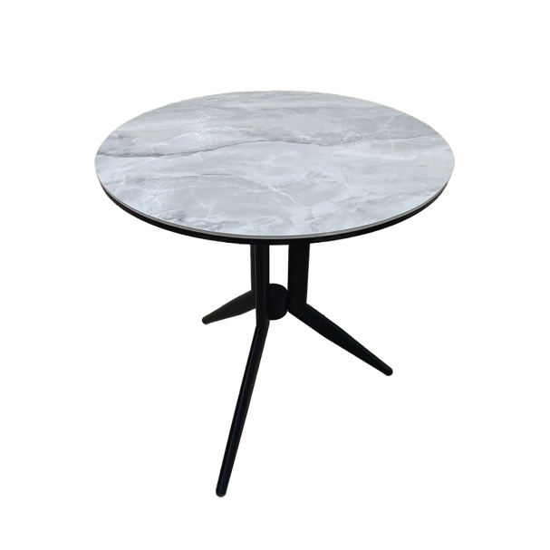 Jilphar Furniture 70Dia Round Dining Table with Metal Legs JP2457B