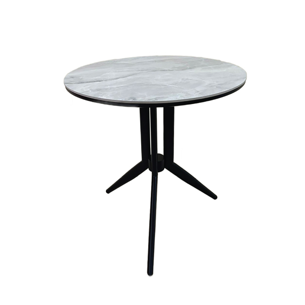 Jilphar Furniture 70Dia Round Dining Table with Metal Legs JP2457B