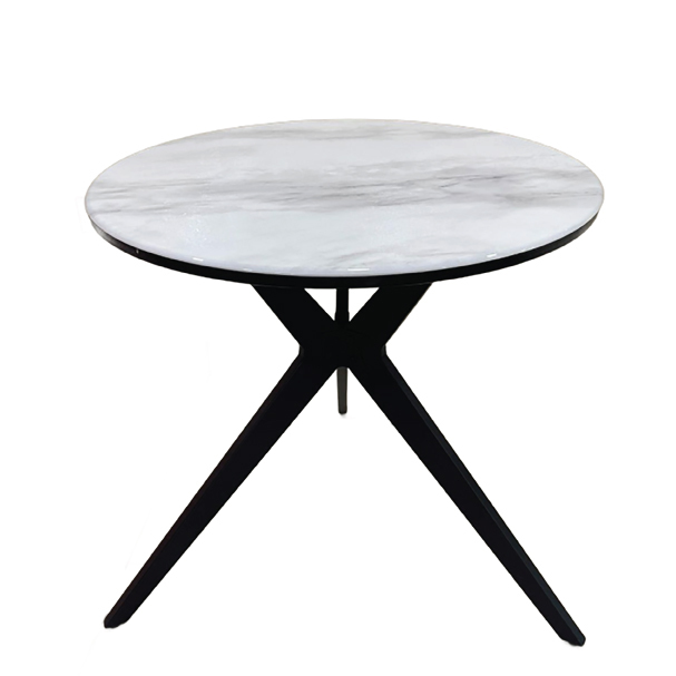 Jilphar Furniture 80Dia Round Dining Table with Metal Legs JP2458A