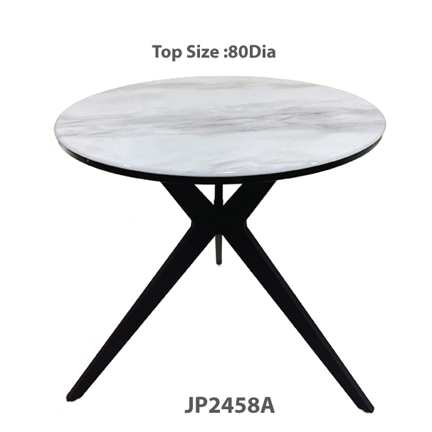 Jilphar Furniture 80Dia Round Dining Table with Metal Legs JP2458A