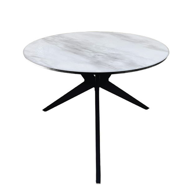 Jilphar Furniture 80Dia Round Dining Table with Metal Legs JP2458A