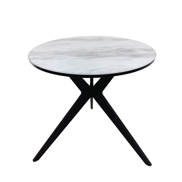 Jilphar Furniture 70Dia Round Dining Table with Metal Legs JP2458B