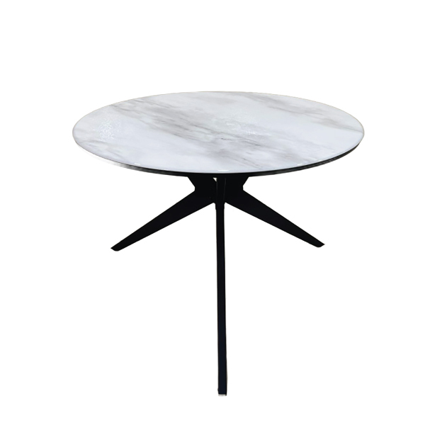 Jilphar Furniture 70Dia Round Dining Table with Metal Legs JP2458B