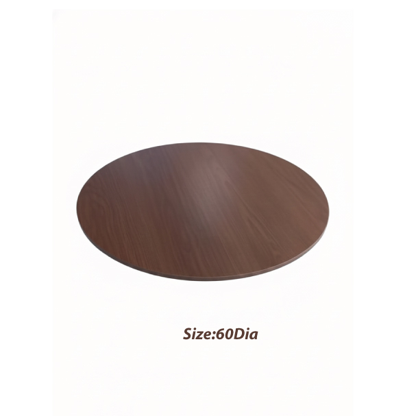 Jilphar Furniture Warm Wooden Finish Sintered Stone Round Tabletop JP2483A