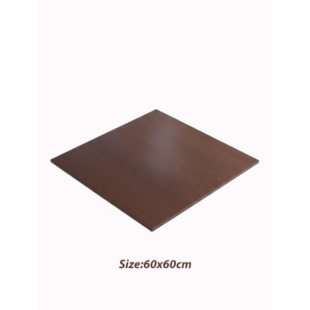 Jilphar Furniture Warm Wooden Finish Sintered Stone Square Tabletop JP2483D