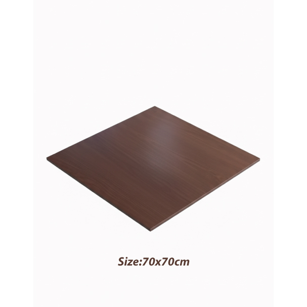 Jilphar Furniture Warm Wooden Finish Sintered Stone Square Tabletop JP2483E