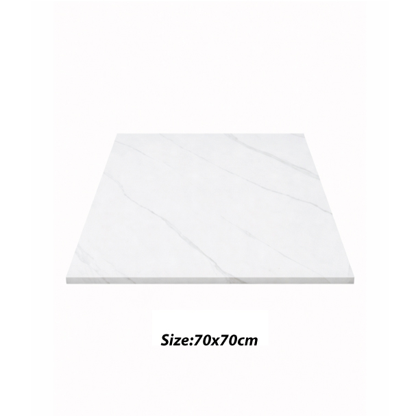 Jilphar Furniture Marble Finish Sintered Stone Square Tabletop JP2484E