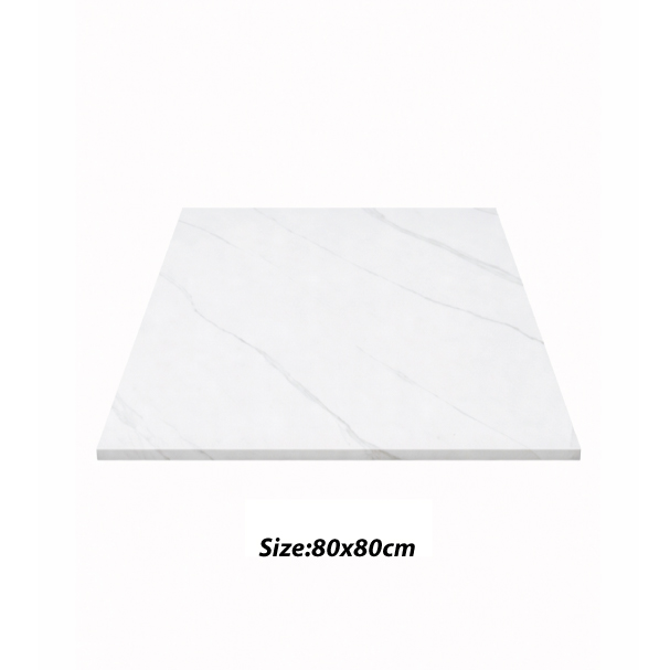 Jilphar Furniture Marble Finish Sintered Stone Square Tabletop JP2484F