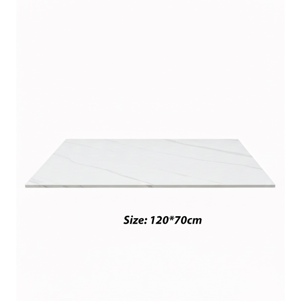 Jilphar Furniture Marble Finish Sintered Stone Rectangular Tabletop JP2484G