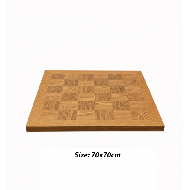 Jilphar Furniture Sophisticated Square Parquet Wood Veneer Tabletop JP2485A