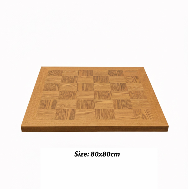 Jilphar Furniture Sophisticated Square Parquet Wood Veneer Tabletop JP2485B