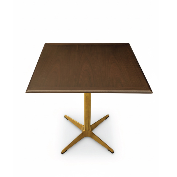 Jilphar Furniture Sophisticated Square Walnut Wood Veneer Tabletop JP2487A